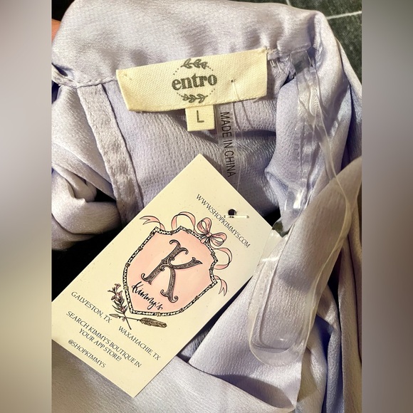 Entro Bring it Back Lilac Blouse - Picture 6 of 8